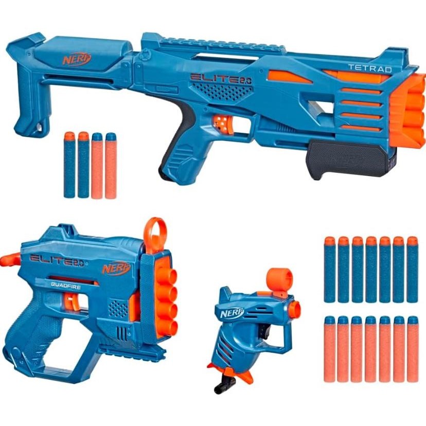 Nerf Elite 2.0 Stockpile 3-Blaster Pack by Hasbro