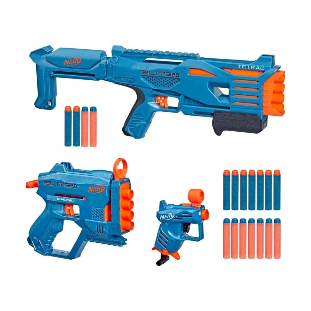 Nerf Elite 2.0 Stockpile 3-Blaster Pack by Hasbro
