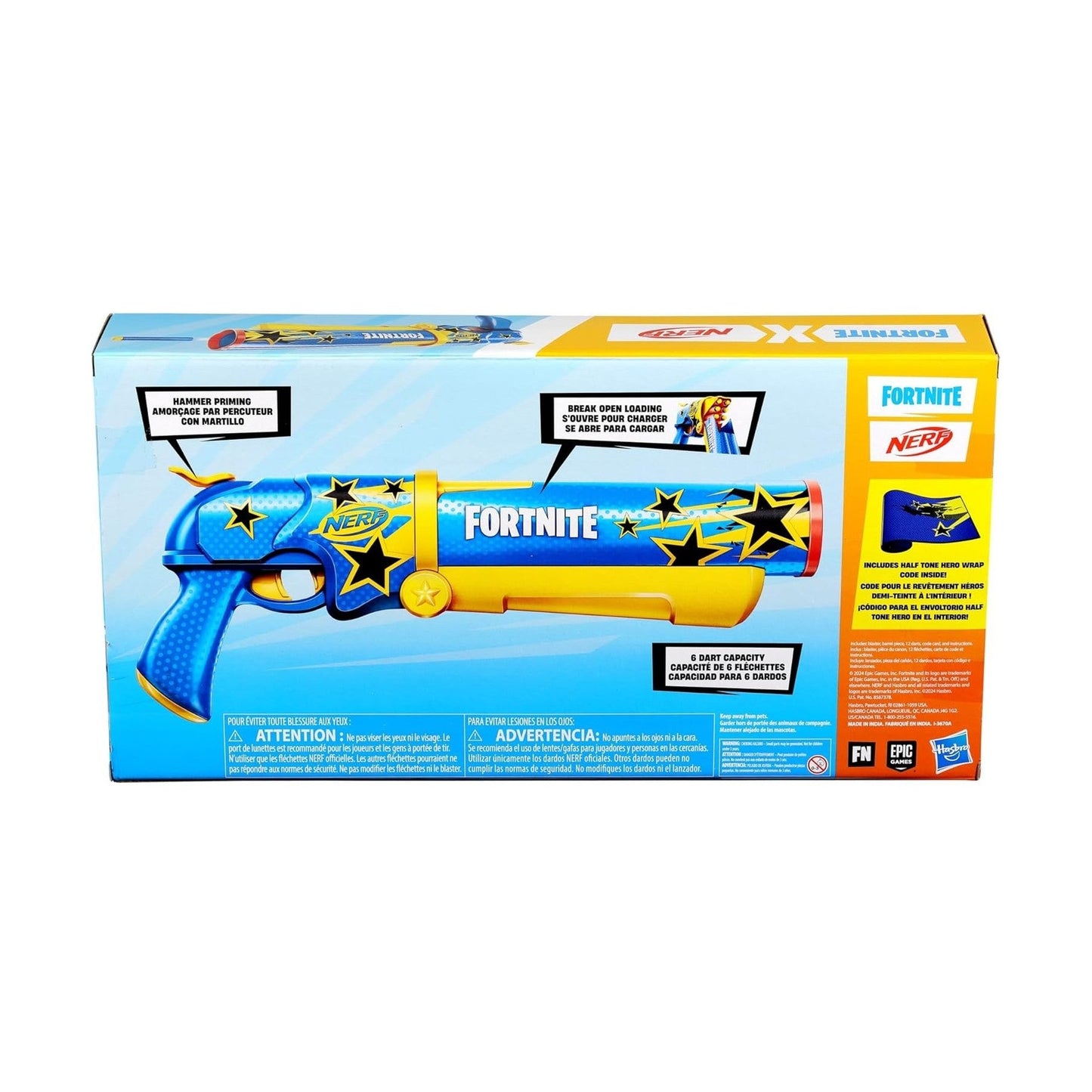 Nerf Fortnite Half Tone Hero Blaster by Hasbro