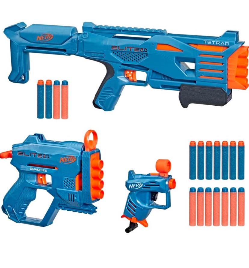 Nerf Elite 2.0 Stockpile 3-Blaster Pack