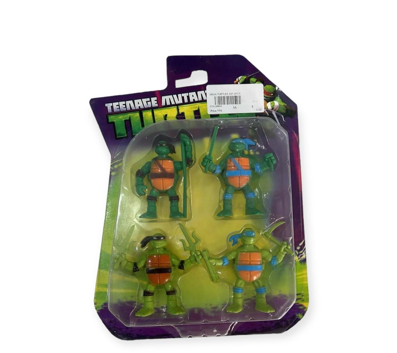 Turtle Ninja Pack of 4