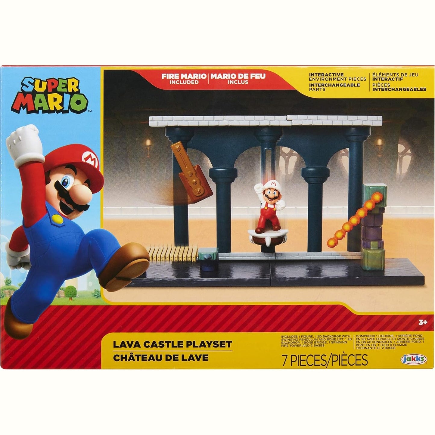 Nintendo Super Mario Lava Castle Deluxe Play Set by JAKKS Pacific