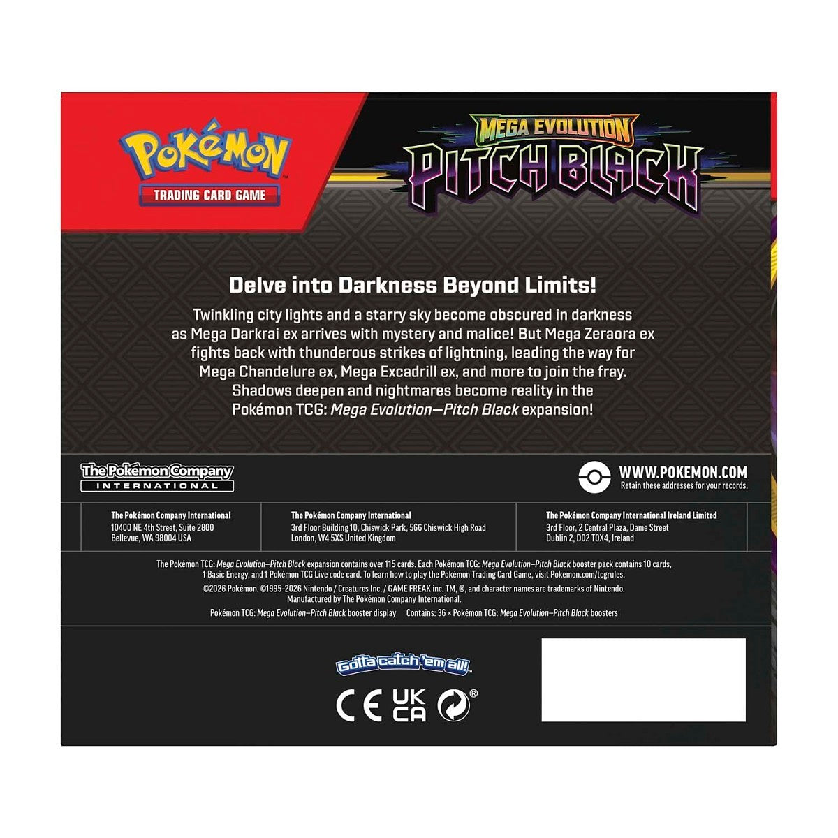 Pokémon Mega Evolution Pitch Black Single Pack by The Pokémon Company