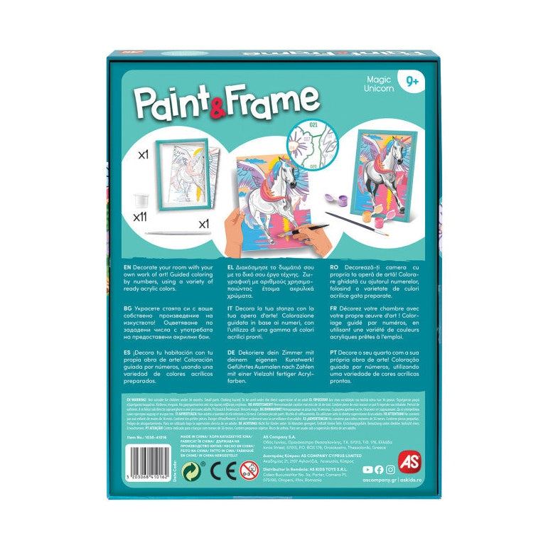 Paint & Frame Paint by Numbers Magic Unicorn by HappiHobbi