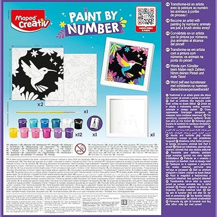 Paint by Numbers - Leopard and Bird by Maped Creativ