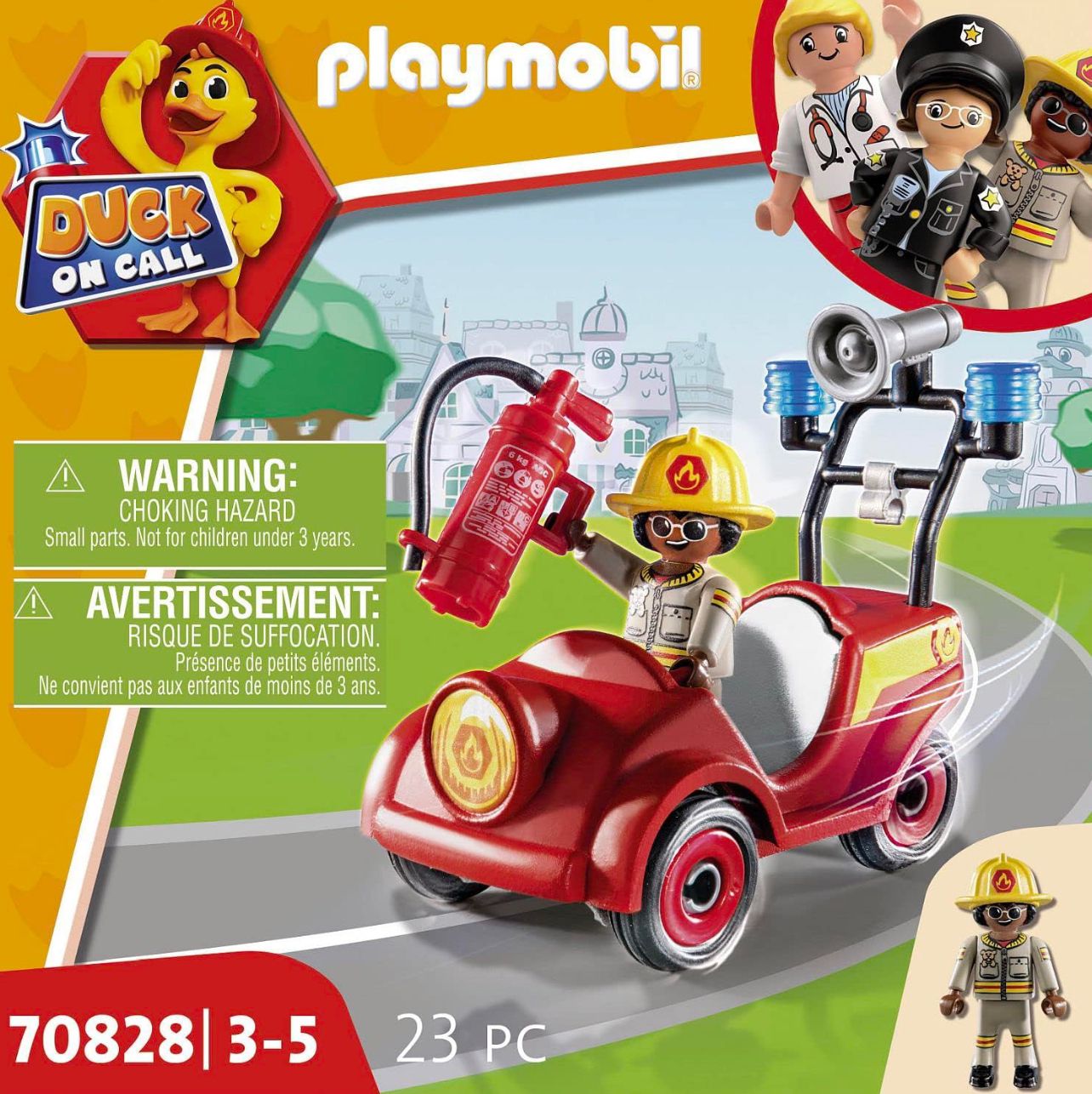Playmobil Duck On Call - Fire Rescue Mini-Car (70828) by Playmobil