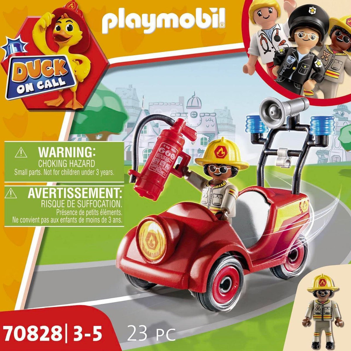 Playmobil Duck On Call - Fire Rescue Mini-Car (70828) by Playmobil