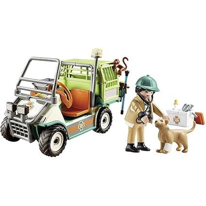 Playmobil Family Fun Zoo Vet with Medical Cart (70346) by Playmobil