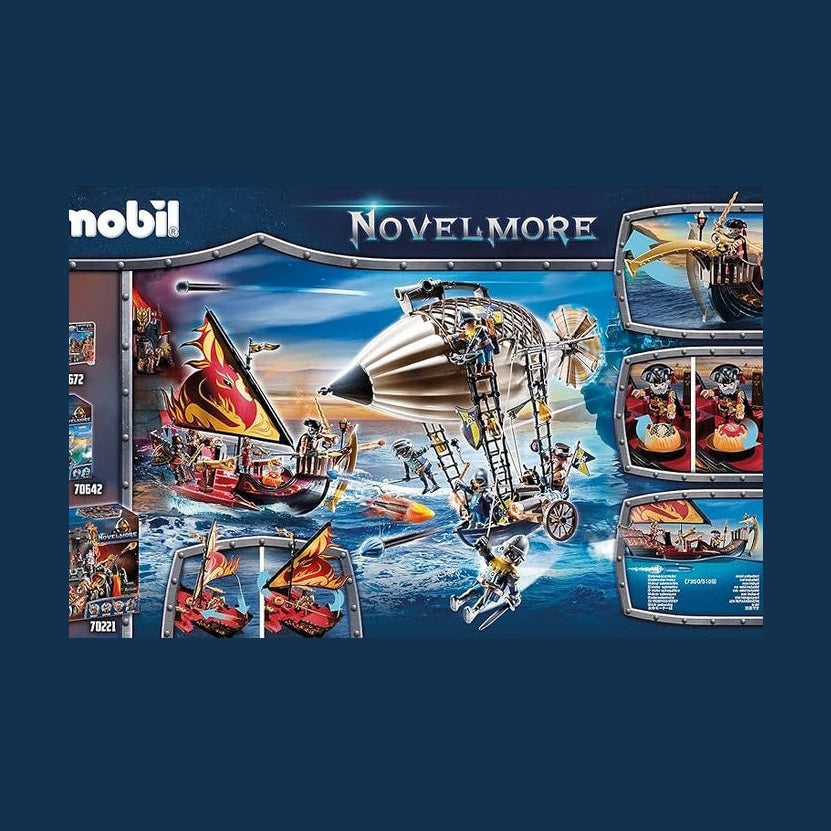 Playmobil Novelmore Knights Burnham Raiders Fire Ship Floating (70641) by Playmobil