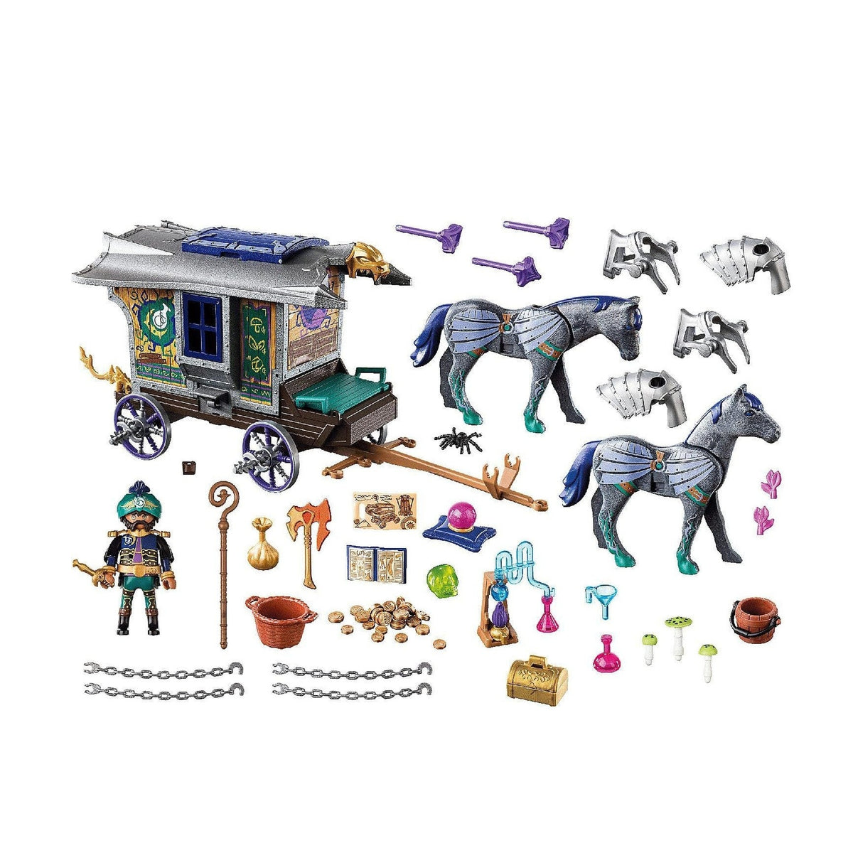 Playmobil Violet Vale Merchant Carriage with Magical Features (70903) by Playmobil