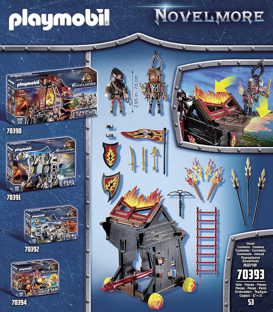 Playmobil Novelmore Knights Burnham Raiders Fire Ram (70393)