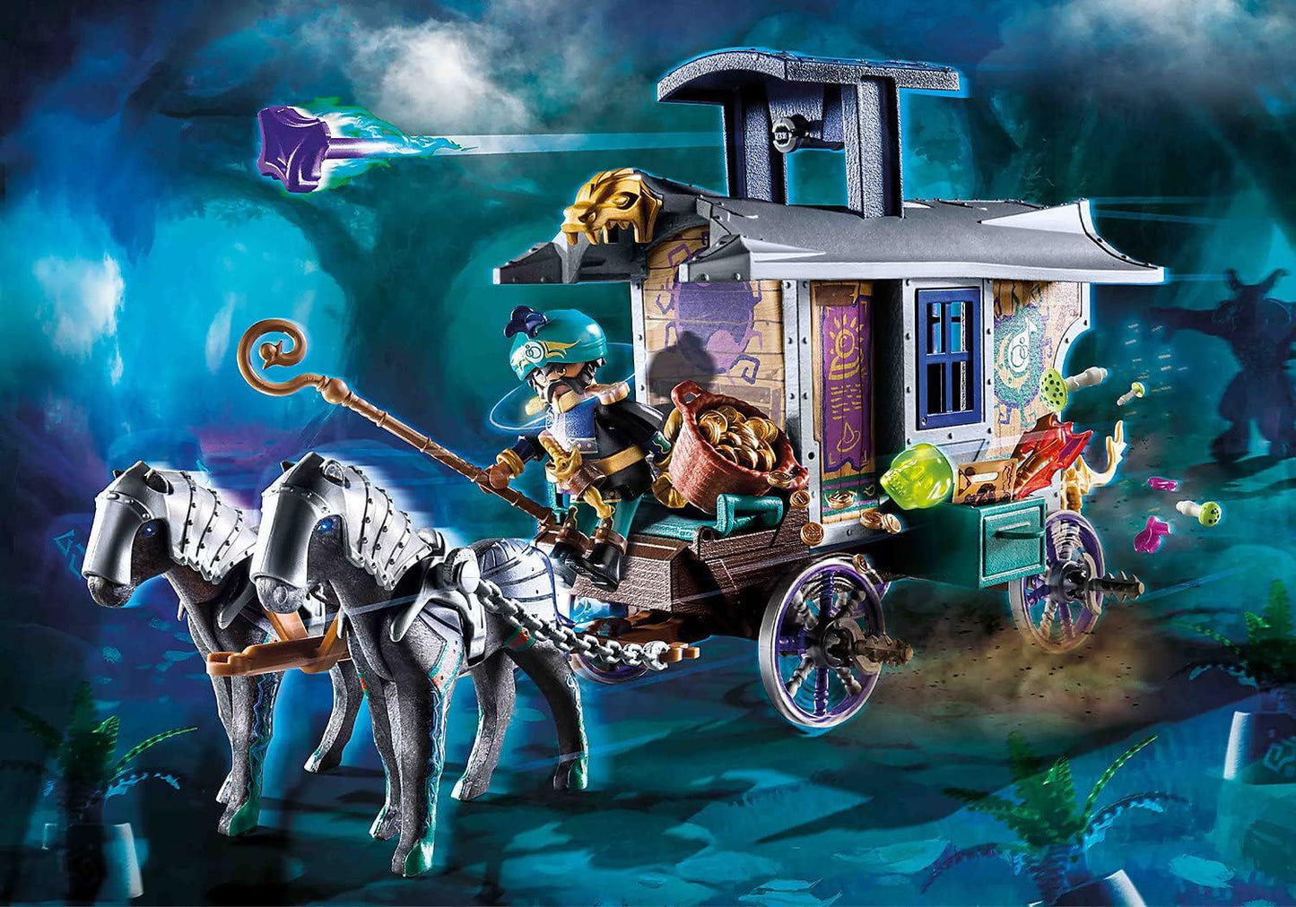 Playmobil Violet Vale Merchant Carriage with Magical Features (70903)
