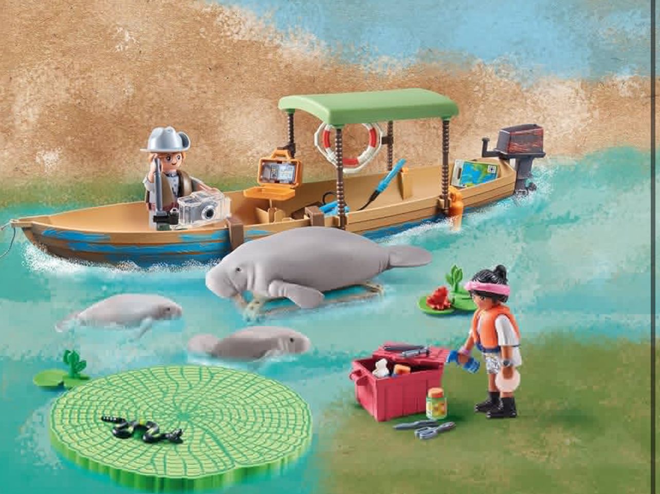 Playmobil Wiltopia Boat Trip to The Manatees (71010)