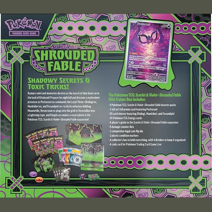 Pokemon TCG: Scarlet and Violet Shrouded Fable Elite Trainer Box