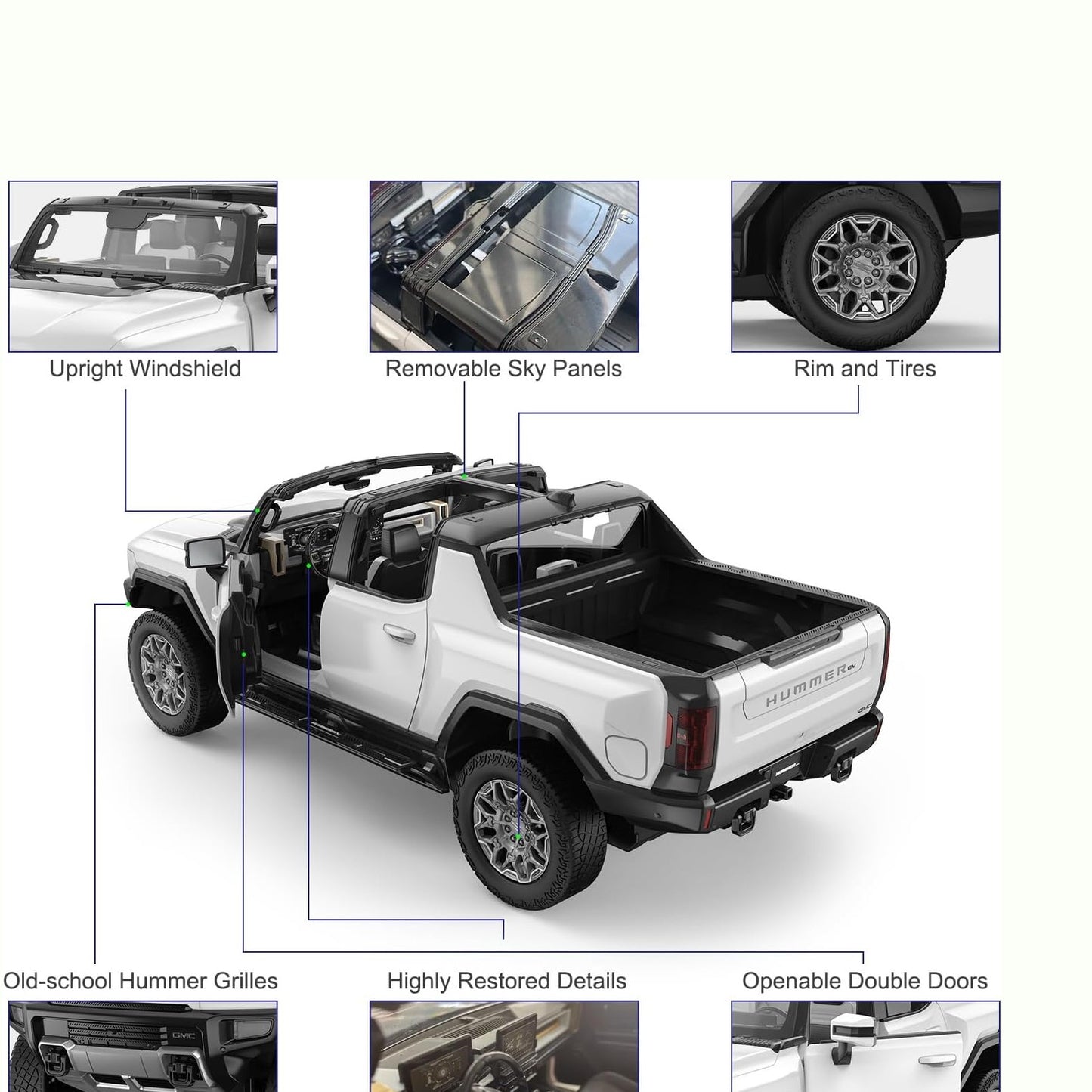 RASTAR 1:16 HUMMER EV R/C by Rastar