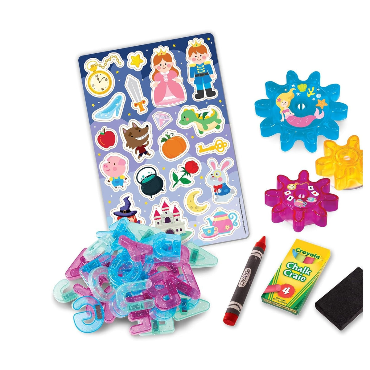 READY TO PLAY DOUBLE SIDED BOARD & STORYBOOK MAGNETIC PLAYSET by Crayola