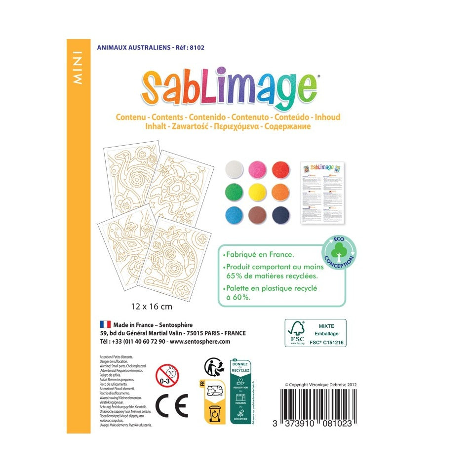Sablimage Mini Animaux Exotiques by Sentosphere