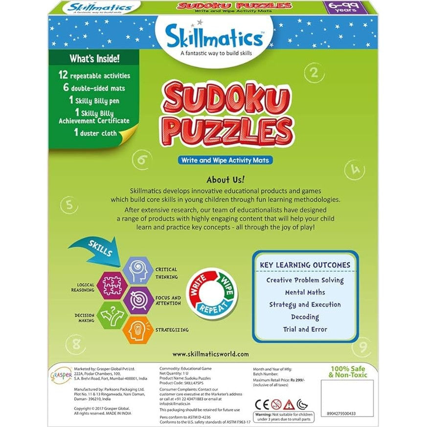 Skillmatics Sudoku Puzzles by Skillmatics