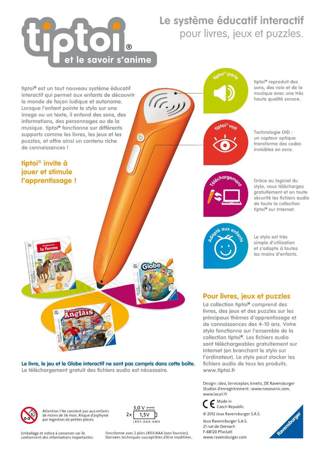 TIPTOI LE LECTEUR INTERACTIF