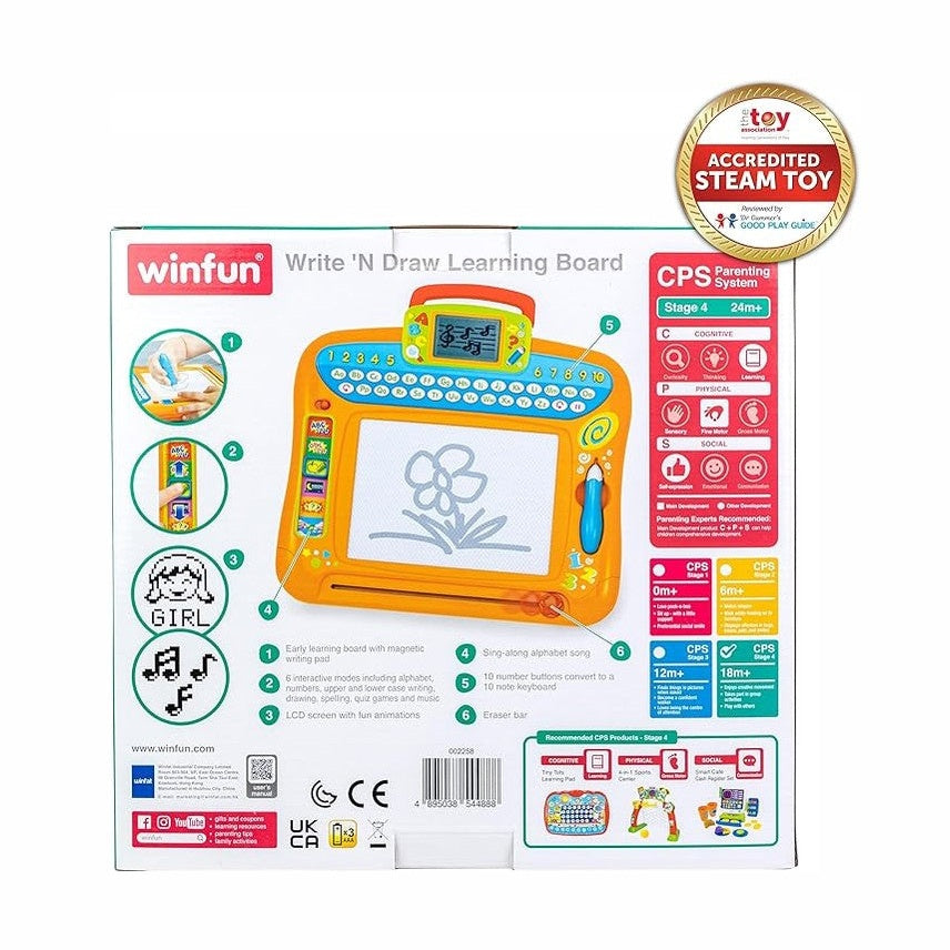 WRITE N DRAW LEARNING BOARD by Winfun