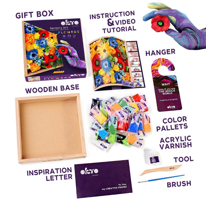 OKTO Wood&Craft DIY Flowers