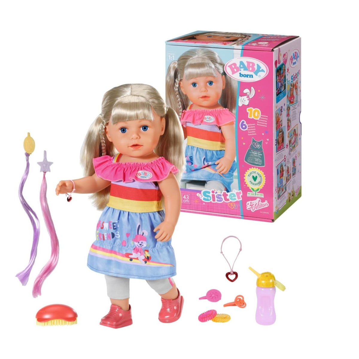 ZAPF CREATION – BABY BORN – SISTER – 43CM by Zapf