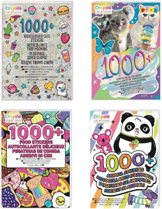 Crayola Album 1000 Stickers, Assorted Designs by Crayola