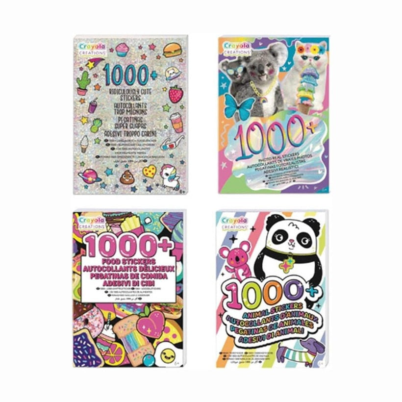 Crayola Album 1000 Stickers, Assorted Designs by Crayola