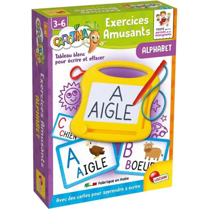 CAROTINA Apprentissage de l'alphabet Mini ardoise magique