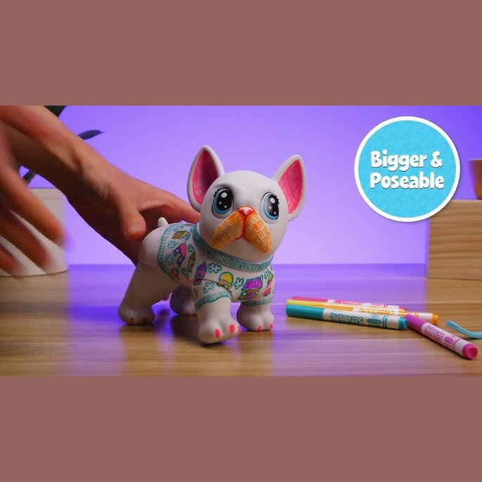 Crayola Washimals Posable Jumbo Pet with 5 Washable Markers by Crayola