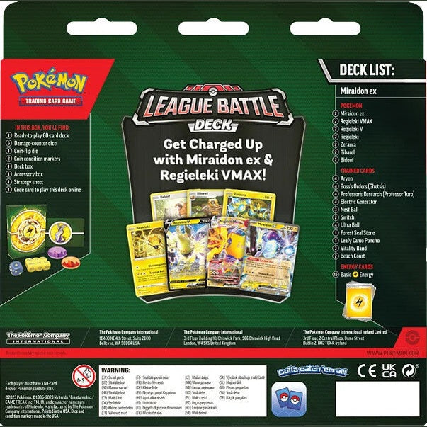 The Pokemon Company Pokemon TCG: Miraidon EX League Battle Deck Pack of 1 by The Pokemon Company