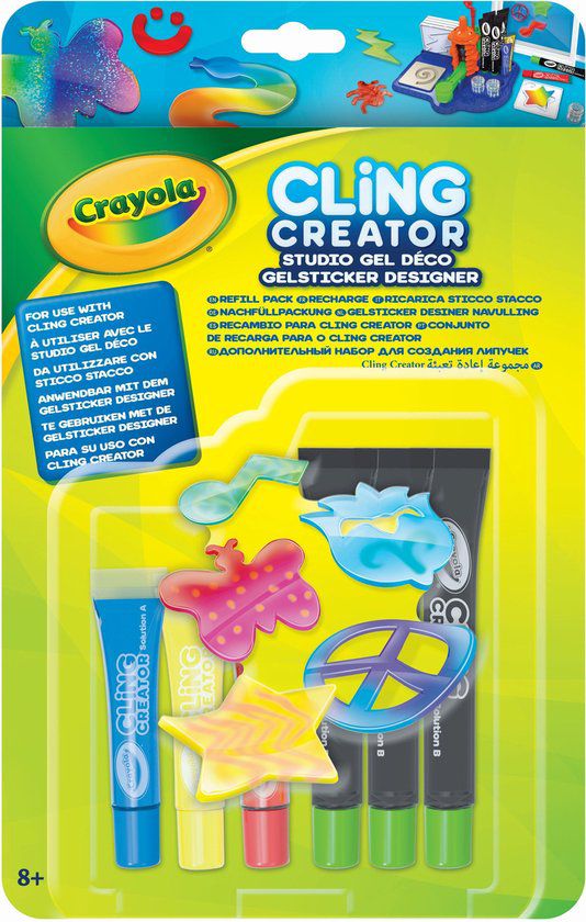 CRAYOLA CLiNG CREATOR STUDIO GEL DÉCO GELSTICKER DESIGNER