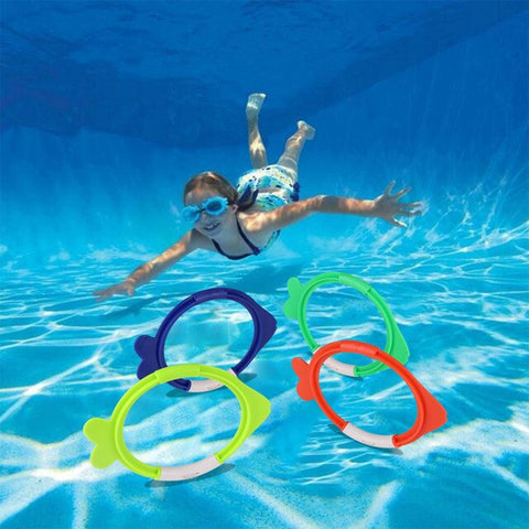 Bestway Diving Toy Set - Pool Dive Rings and Fish by Bestway