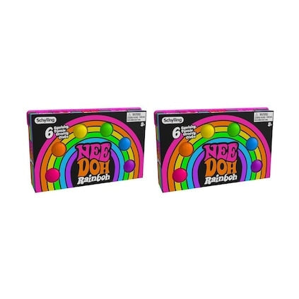 Schylling Teenie Nee Doh Rainbow Squishy Toy 18cm by Schylling