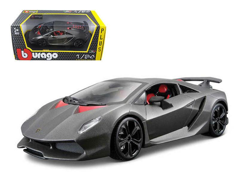 BURAGO LAMBORGHINI SESTO ELEMENTO 1/24 DIECAST MODEL CAR GREY