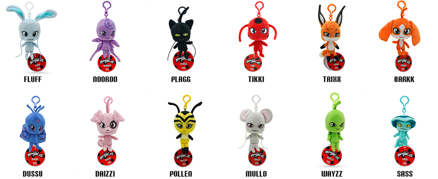 Miraculous Ladybug - Collectable Plush Toy with clip on