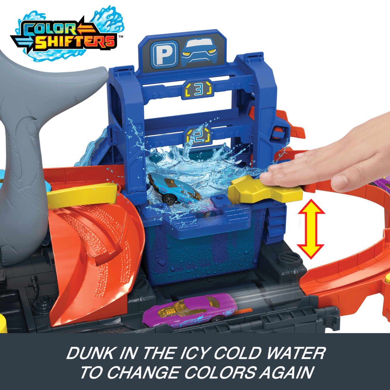 Hot Wheels City Ultra Shark Car Wash