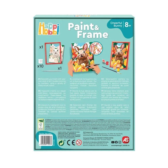 Paint & Frame " Cheerful Bunny" by AS Art