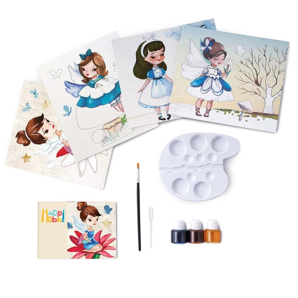 HappiHobbi Art Watercolors Fairies by AS Art