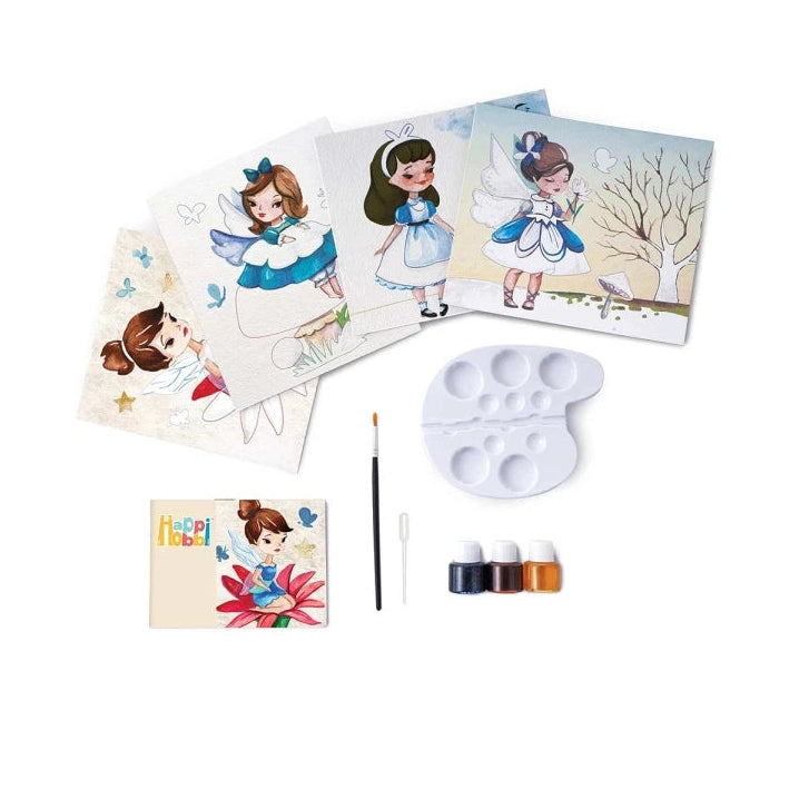 HappiHobbi Art Watercolors Fairies by AS Art