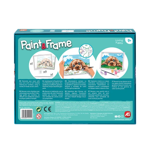 Paint and Frame "Loving Puppy" by AS Art