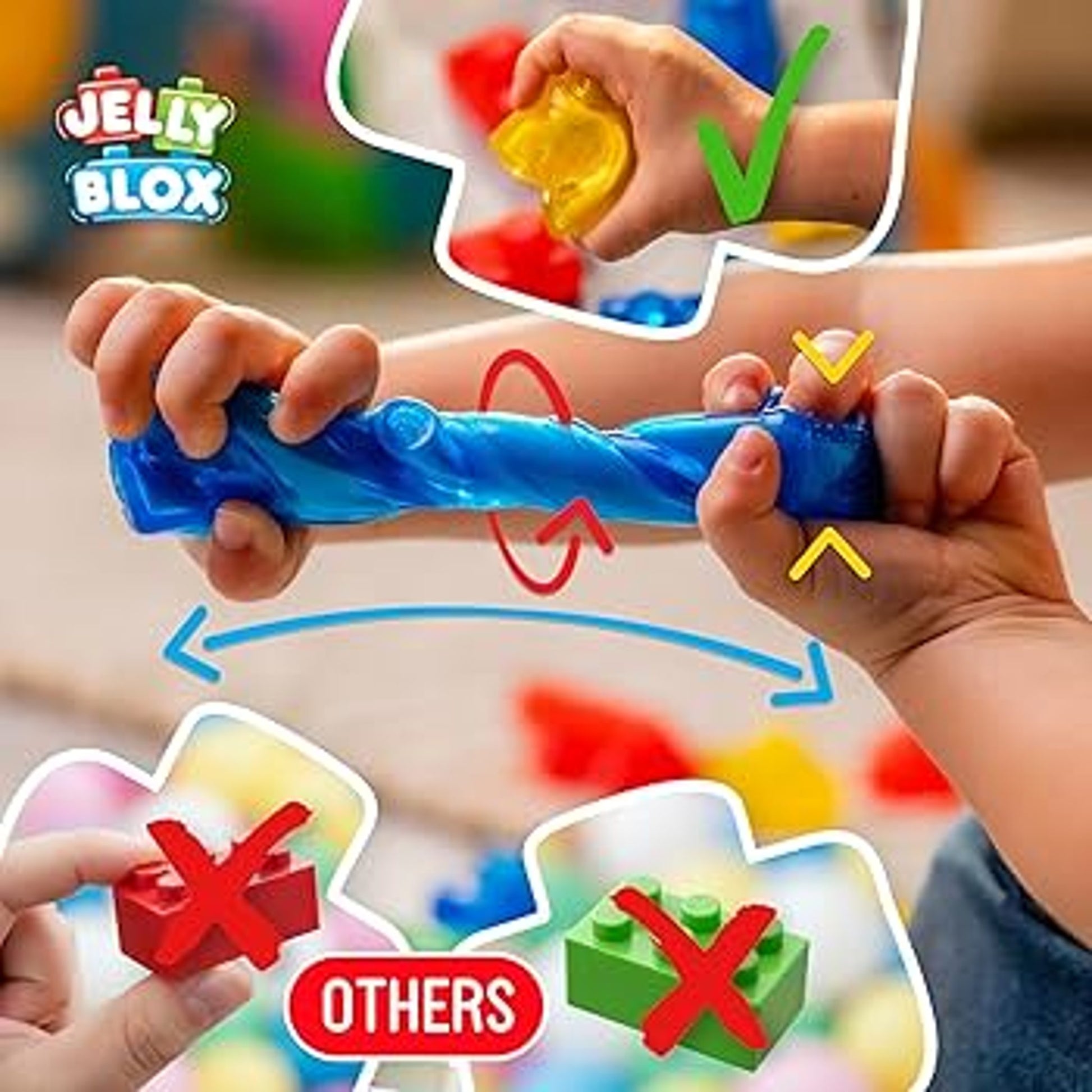 Goliath Jelly Blox Newbie Kit - 11 Tactile Building Blocks by Goliath