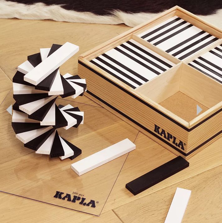 100 planks in 10 different colours asst by Kapla