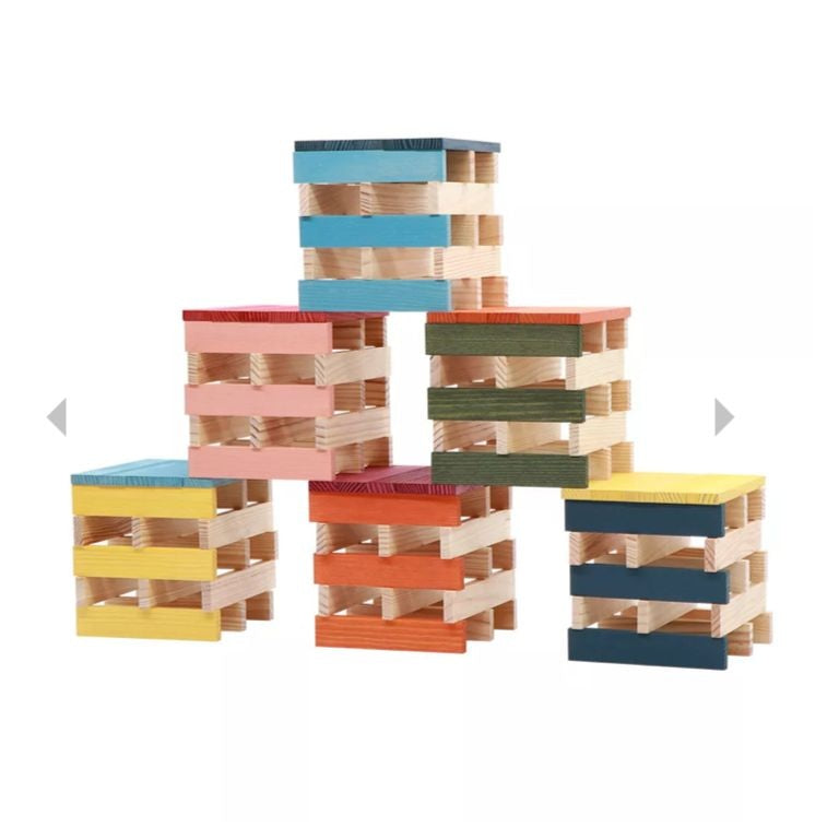 100 planks in 10 different colours asst by Kapla