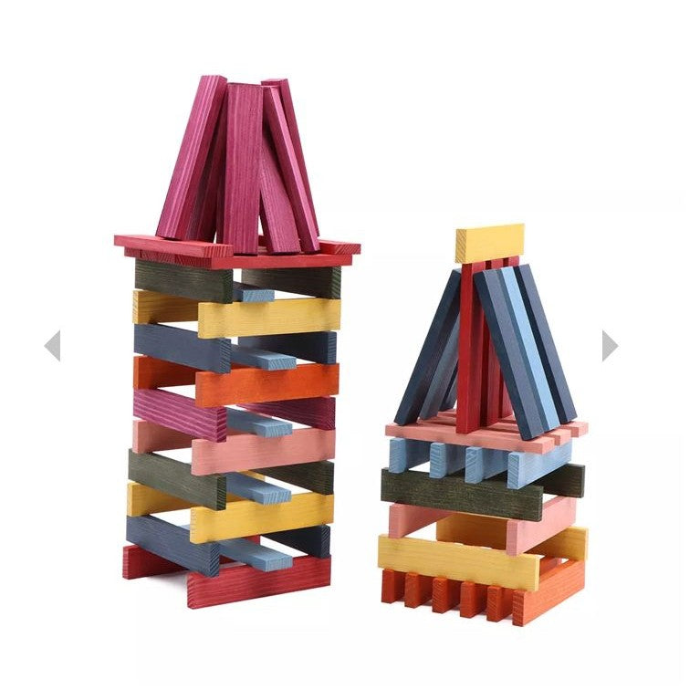 100 planks in 10 different colours asst by Kapla