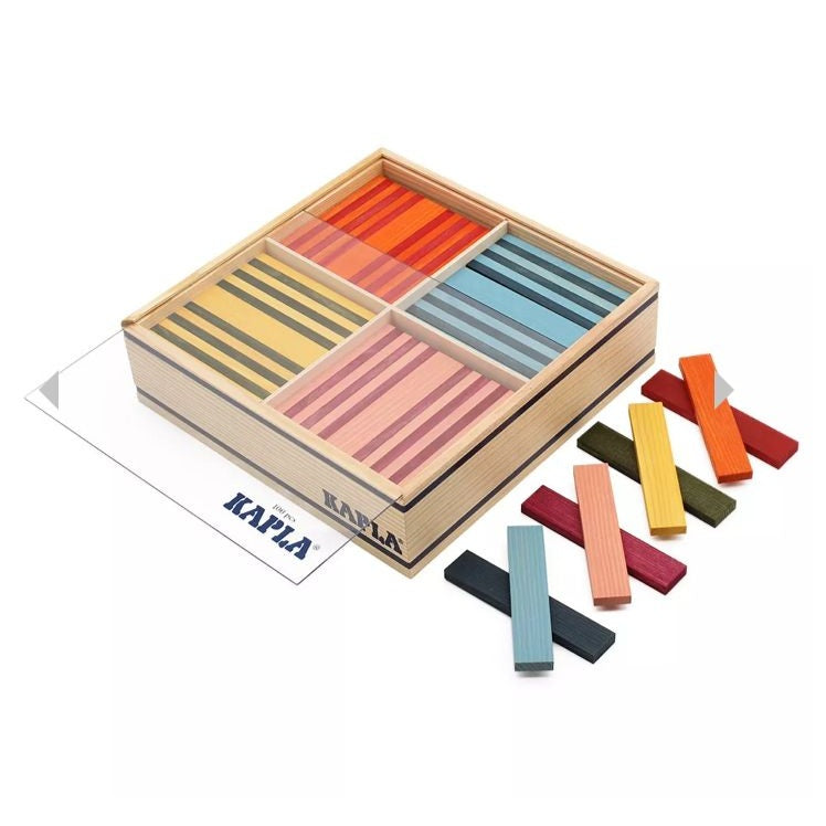 100 planks in 10 different colours asst by Kapla