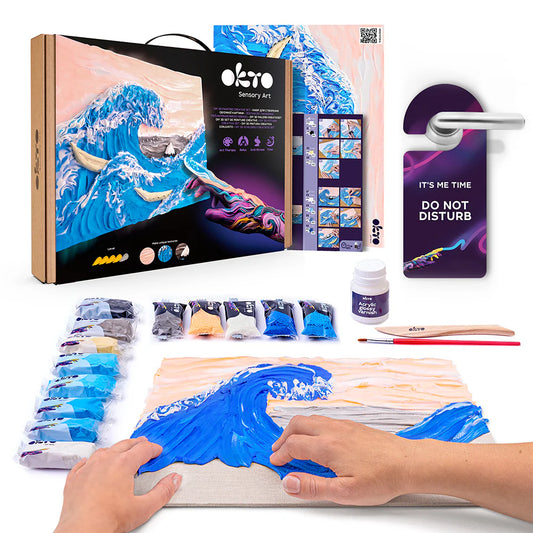 Creative SET " Big wave in Kanagawa " ТМ ОКТО 30*40 сm 10004