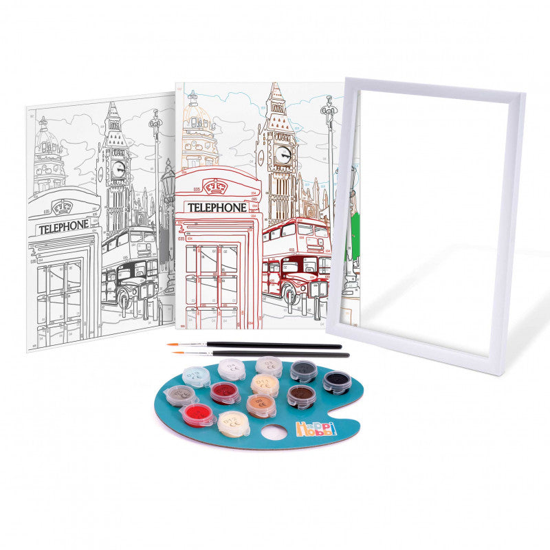 HappiHobbi Paint & Frame Paint by Numbers Majestic London