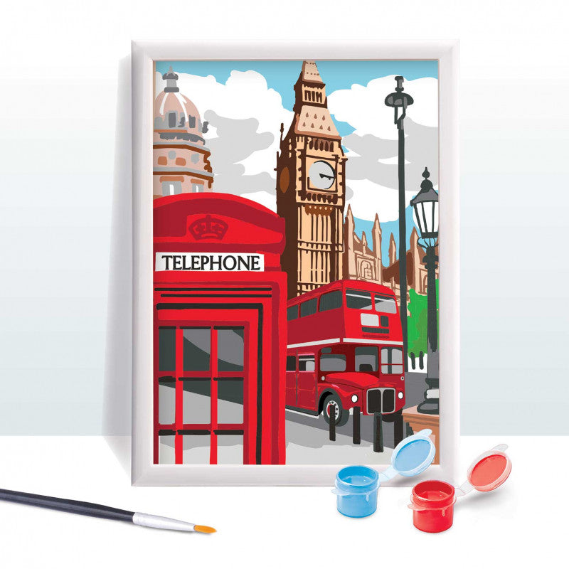 HappiHobbi Paint & Frame Paint by Numbers Majestic London