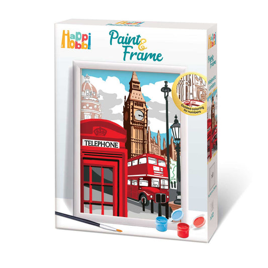 HappiHobbi Paint & Frame Paint by Numbers Majestic London